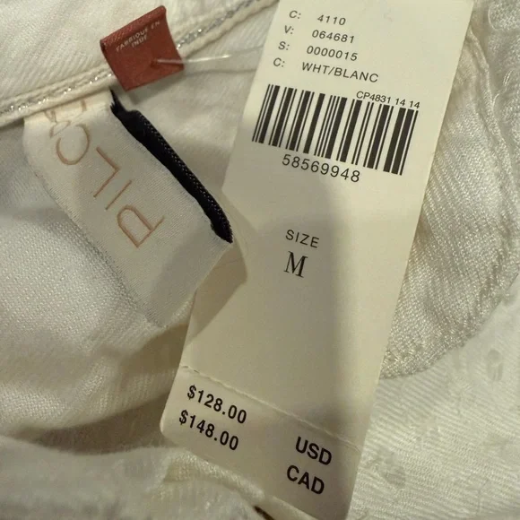 Pilcro Top Sequin Button Down Blouse  Anthropologie Size M - Picture 6 of 7